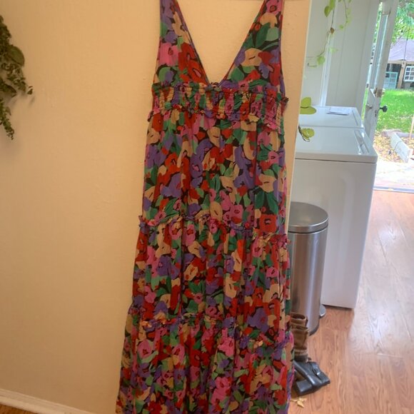 NICHOLAS Banjanan Silk/Cotton Patterned Dress - Picture 1 of 3